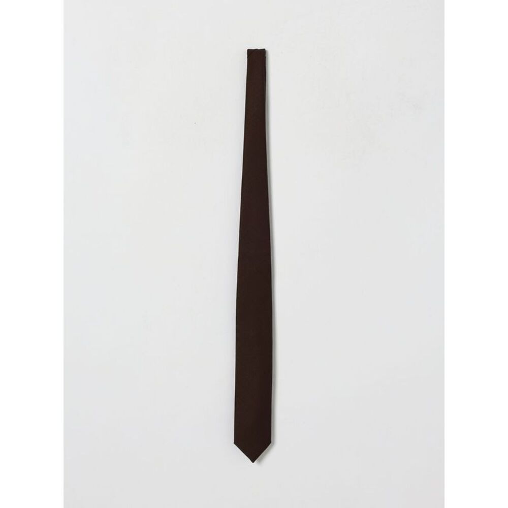 Lardini Men Lardini Classic Virgin Wool Tie With Logo Loop